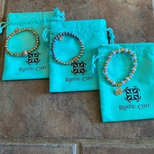 Rustic Cuff 3 Bracelet Set